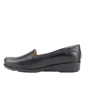 Mocasín Capricho de piel para mujer