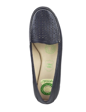 Mocasín Capricho de piel para mujer
