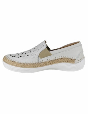 Mocasín Lobo Solo de piel para mujer