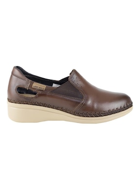 Mocasín Lobo Solo de piel para mujer