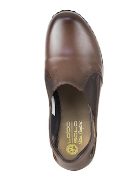 Mocasín Lobo Solo de piel para mujer
