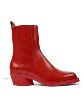 Bota al tobillo Camper Bonnie de piel para mujer