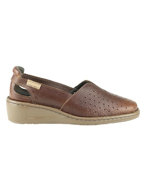 Mocasín Lobo Solo de piel para mujer