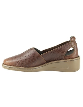 Mocasín Lobo Solo de piel para mujer