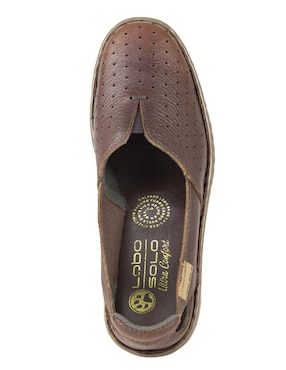 Mocasín Lobo Solo de piel para mujer