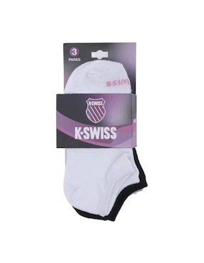 Set de tin comfort K-Swiss de algodón para mujer 3 pares