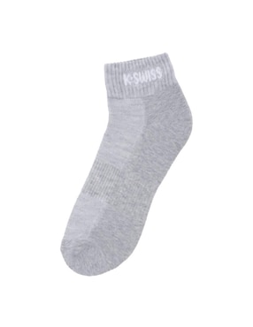 Set de calceta comfort K-Swiss de algodón para mujer 3 pares