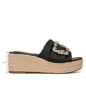 Sandalia Sam Edelman Linearraffia Black para mujer