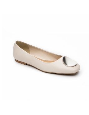 Balerina Quirelli de piel para mujer