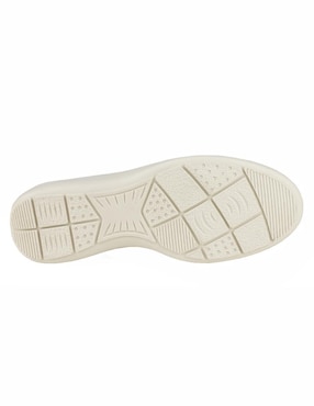 Mocasín Verde Tabaco de piel para mujer
