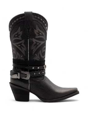 Bota cowboy abajo de la rodilla Lyard de piel para mujer