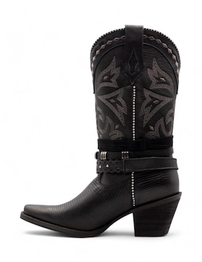 Bota cowboy abajo de la rodilla Lyard de piel para mujer