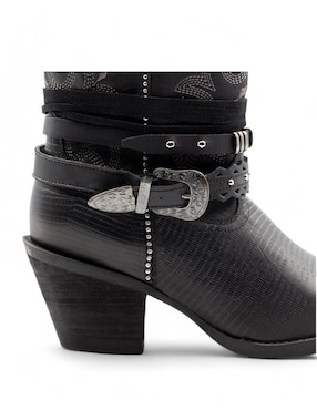 Bota cowboy abajo de la rodilla Lyard de piel para mujer