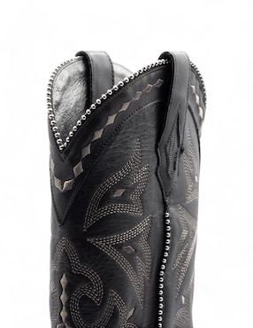 Bota cowboy abajo de la rodilla Lyard de piel para mujer