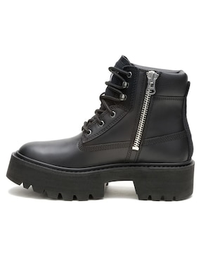 Bota arriba del tobillo Caterpillar de piel para mujer