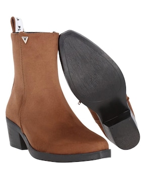 Bota cowboy al tobillo Platonia Texas de gamuza para mujer