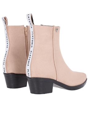 Bota cowboy al tobillo Platonia Texas de gamuza para mujer