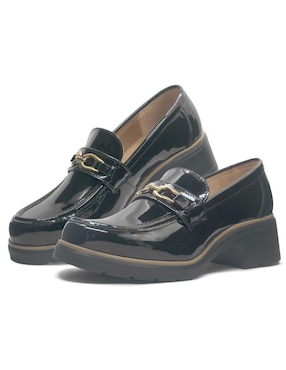 Mocasín Unica de charol para mujer