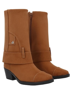 Bota cowboy arriba del tobillo Platonia Arizona de gamuza para mujer