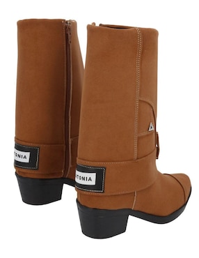 Bota cowboy arriba del tobillo Platonia Arizona de gamuza para mujer