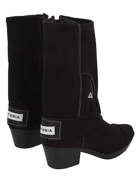 Bota cowboy arriba del tobillo Platonia Arizona de gamuza para mujer