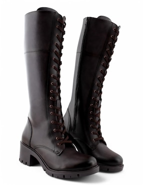 Bota combat abajo de la rodilla hamilton footwear para mujer