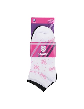 Set de tín K-Swiss de algodón para mujer 3 pares