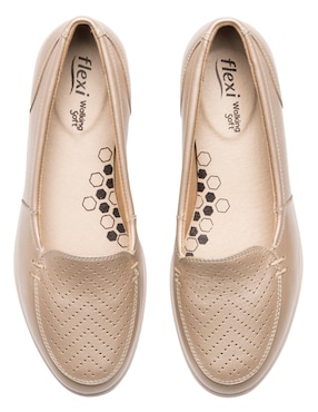 Mocasín Flexi de piel para mujer