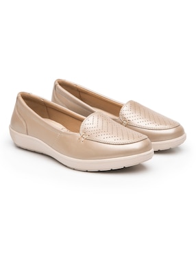 Mocasín Flexi de piel para mujer
