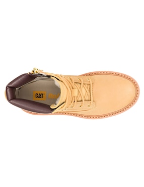 Bota arriba del tobillo Caterpillar de piel para mujer