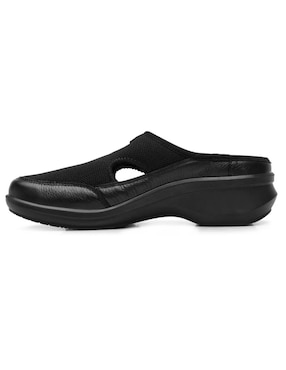Zueco Flexi de piel para mujer