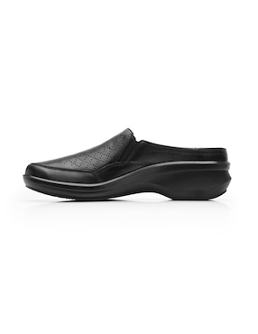 Zueco Flexi de piel para mujer