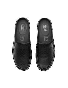 Zueco Flexi de piel para mujer