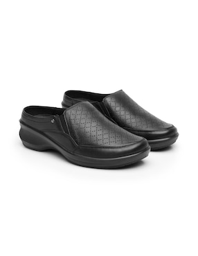 Zueco Flexi de piel para mujer