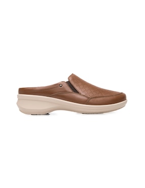 Zueco Flexi de piel para mujer