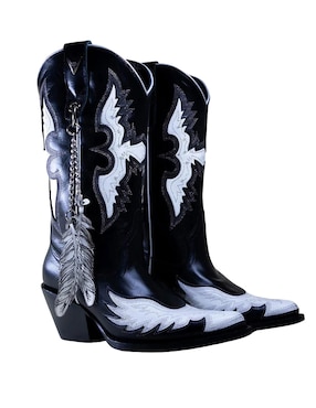 Bota Cowboy abajo de la rodilla Pellibus Libertas de cuero para mujer
