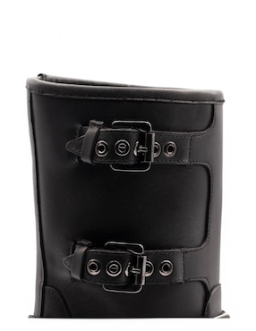 Bota media pierna Lyard Biker de piel bovino para mujer