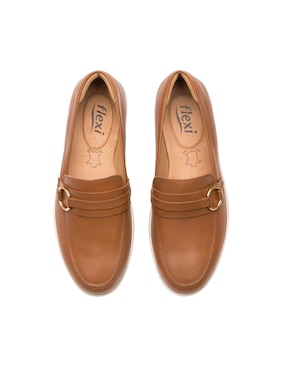 Mocasín Flexi de piel para mujer
