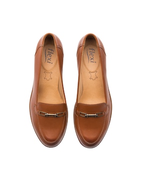 Mocasín Flexi de piel para mujer