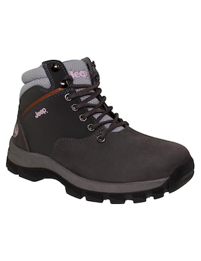Bota al tobillo Jeep de piel para mujer