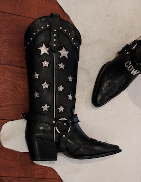 Bota cowboy media pierna Elán Choose Your Way Best seller de piel para mujer