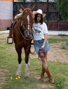 Bota cowboy media pierna Elán Choose Your Way Best seller de gamuza para mujer