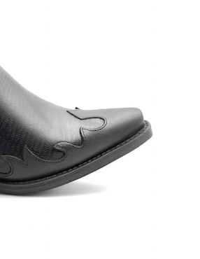 Bota Cowboy media pierna Lyard de piel bovino para mujer