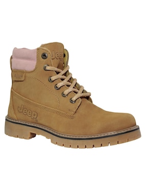Bota al tobillo Jeep de piel para mujer