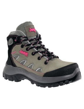 Bota al tobillo Jeep de piel para mujer