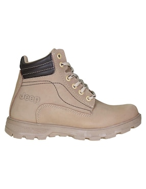Bota al tobillo Jeep de piel para mujer