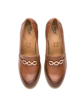 Zapatilla de piel Flexi Semivestir