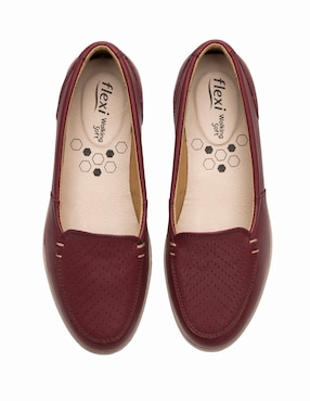 Mocasín Flexi de piel para mujer