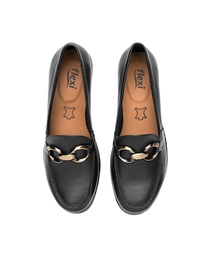 Mocasín Flexi de piel para mujer
