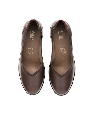 Mocasín Flexi de piel para mujer